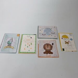 Set of 5 Baby Greeting Cards